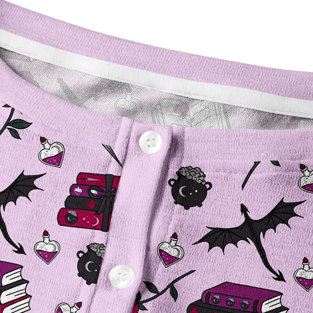 Pagewings Fantasy Bookish Crew Neck Cardigan Sweaters