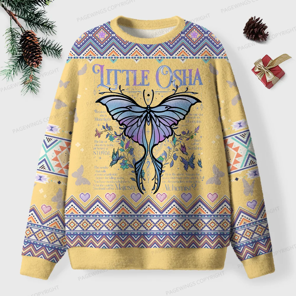 Pagewings Little Osha Unisex Ugly Knit Sweatshirt