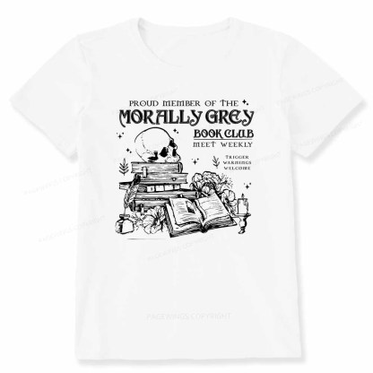 Pagewings Morally Grey Book Club Unisex Classic T-shirt