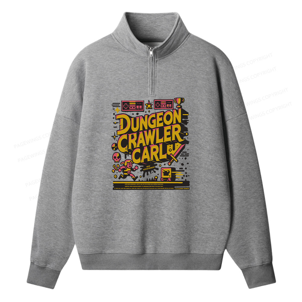 Pagewings Book New Achievement Unisex Half Zip Fleece Sweatshirt 