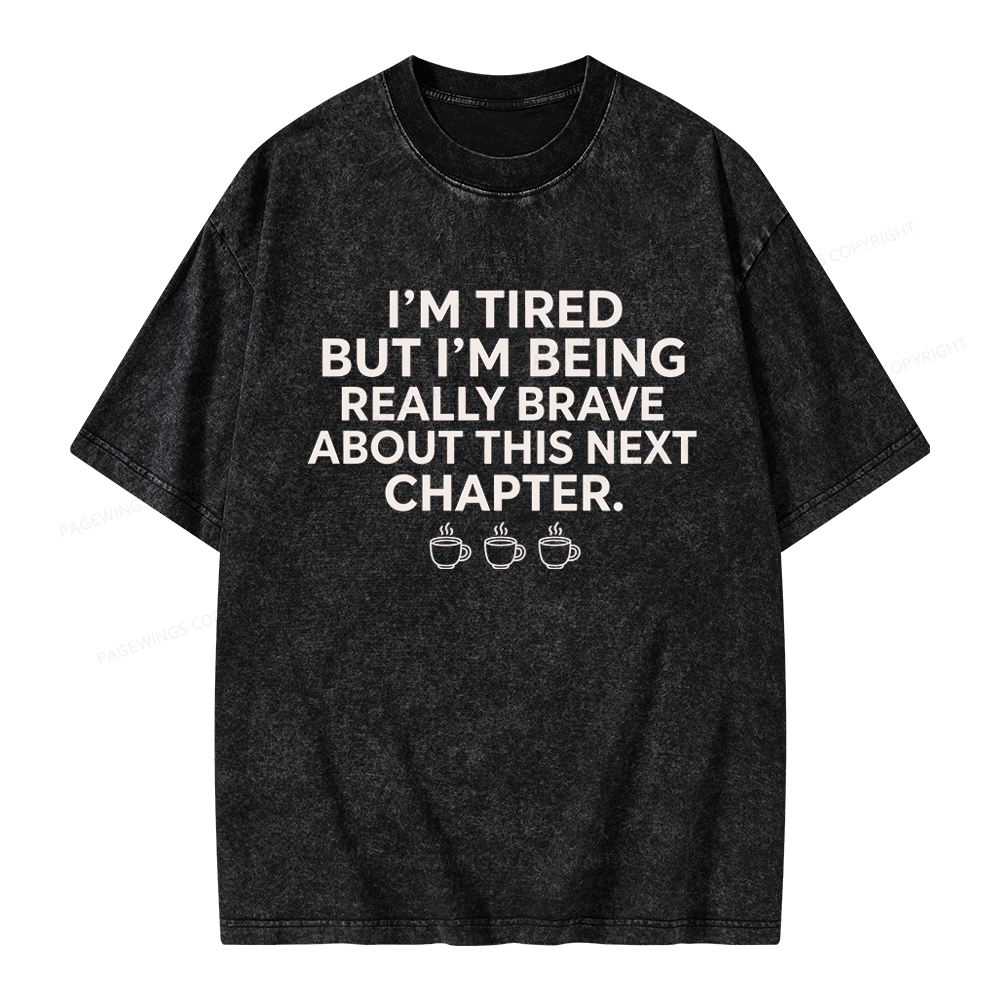Pagewings About This Next Chapter Unisex Washed T-shirt