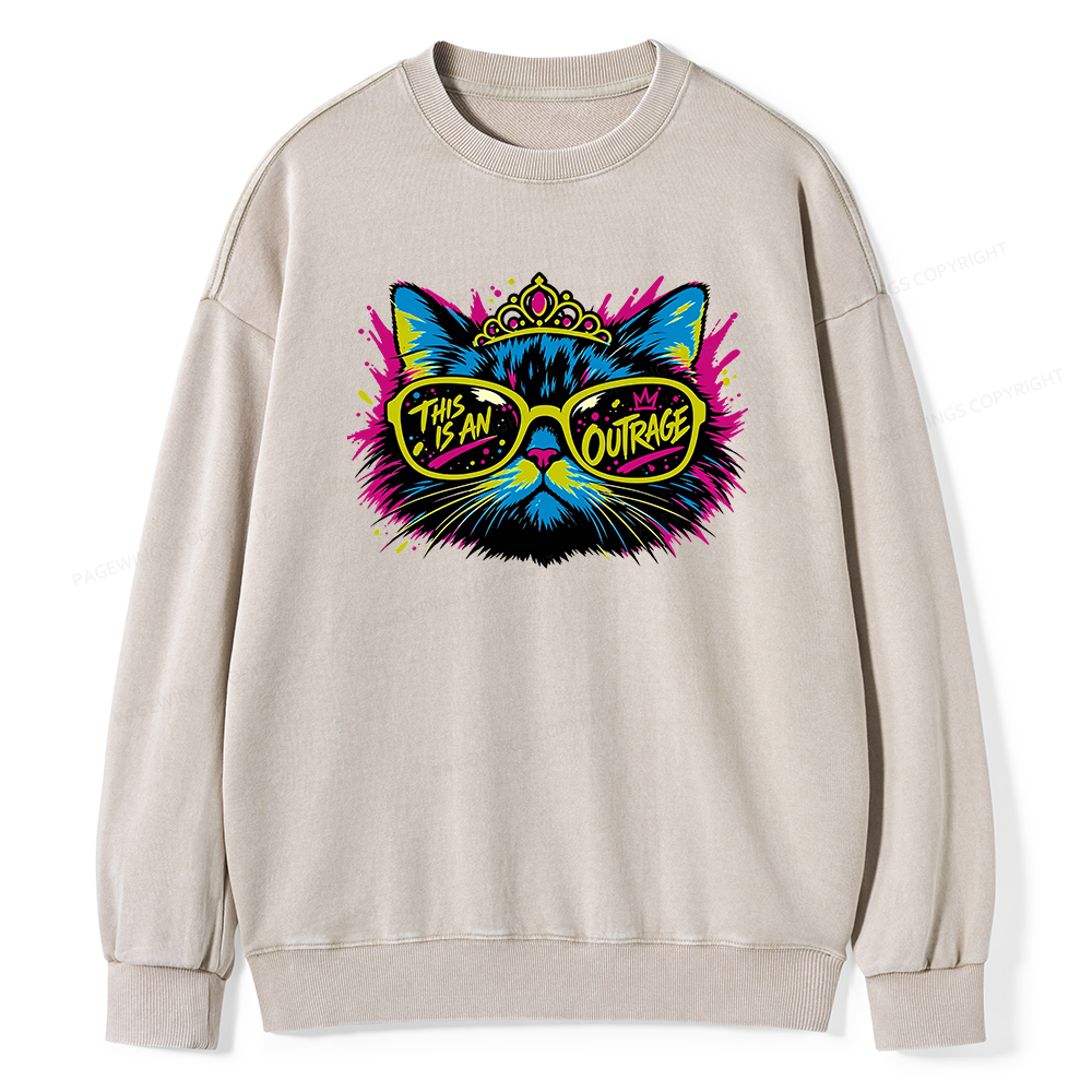 Pagewings Sci Fi Bookish Unisex Washed Sweatshirt