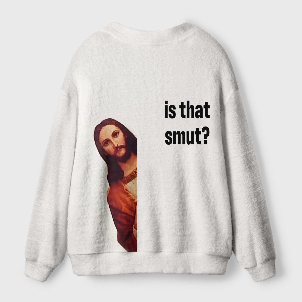 Pagewings Is That Smut Light Knit Unisex Cardigan Sweaters