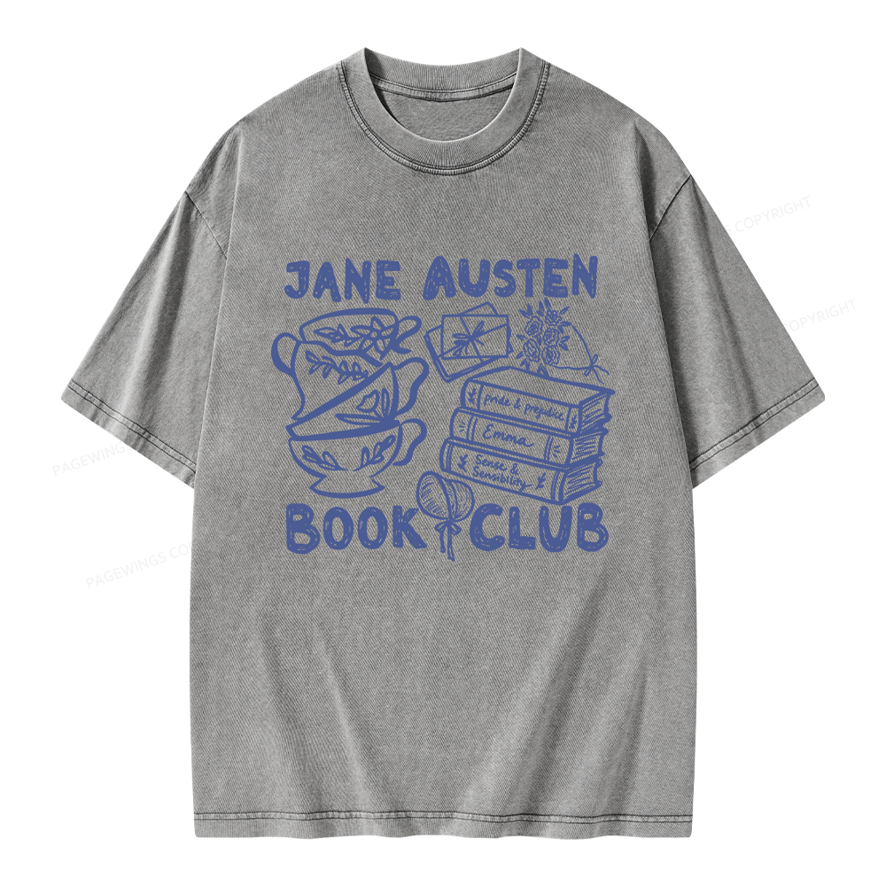 Pagewings Romance Book Club Unisex Washed T-shirt