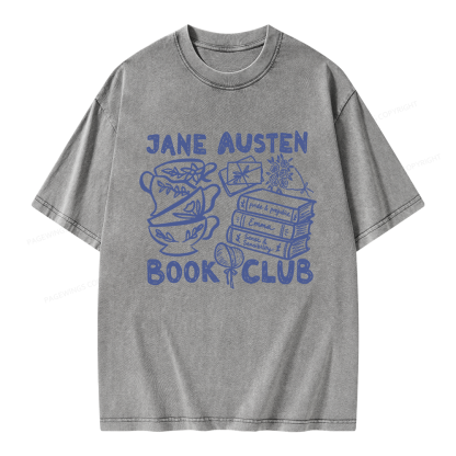 Pagewings Romance Book Club Unisex Washed T-shirt
