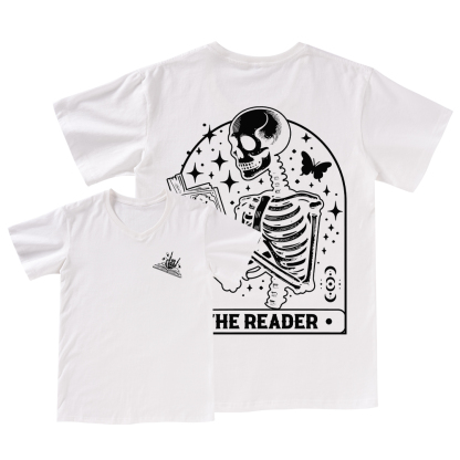 Pagewings The Reader Tarot Card Shirt V-neck T-shirt