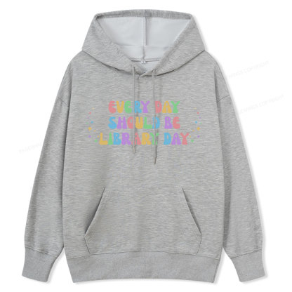Pagewing Every Day Should Be Library Day Unisex Classic Hoodie
