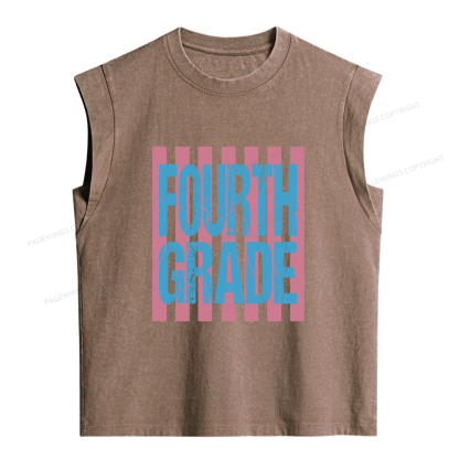 Pagewings Personalized First Day Of School Women's Washed Tank Top