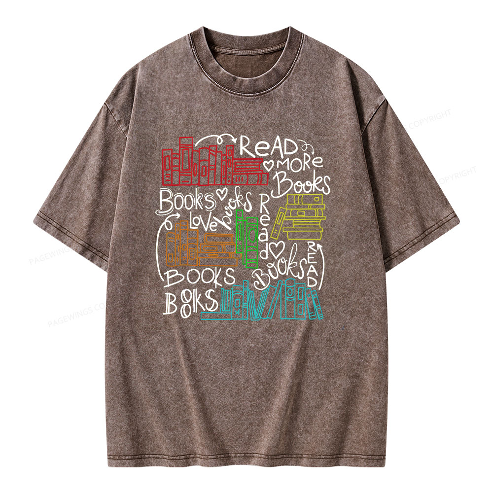 Pagewings Reading Week Shirt For Teachers & Read America Unisex Washed T-shirt