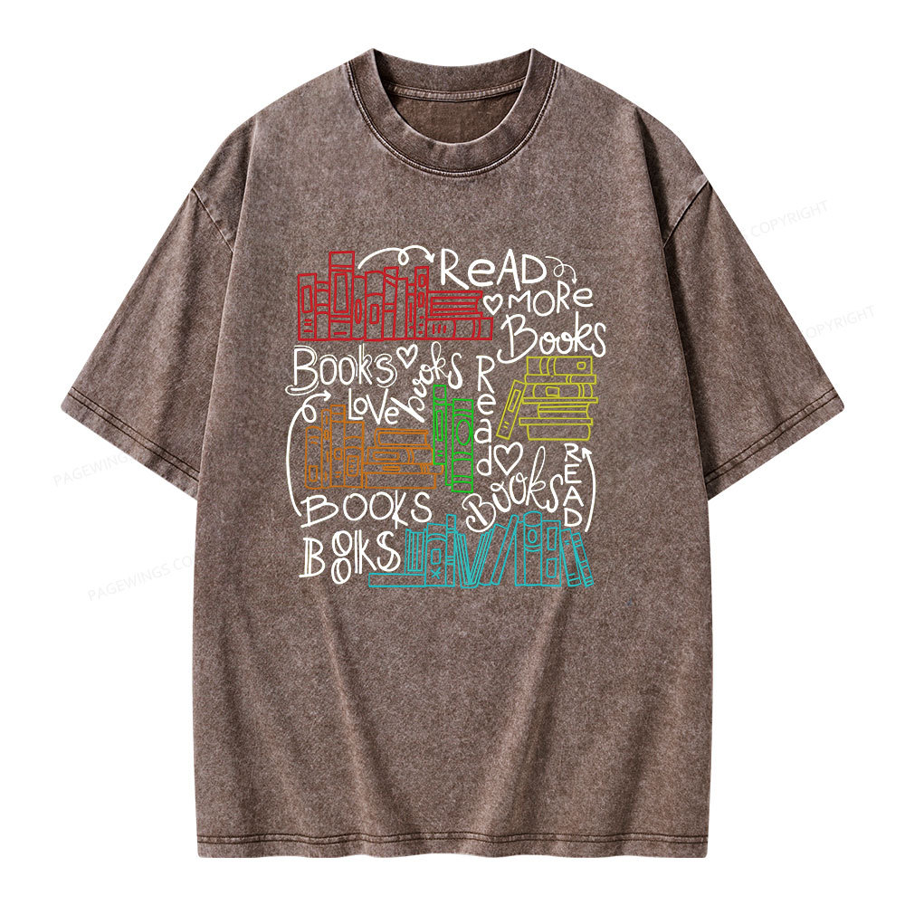 Pagewings Reading Week Shirt For Teachers & Read America Unisex Washed T-shirt