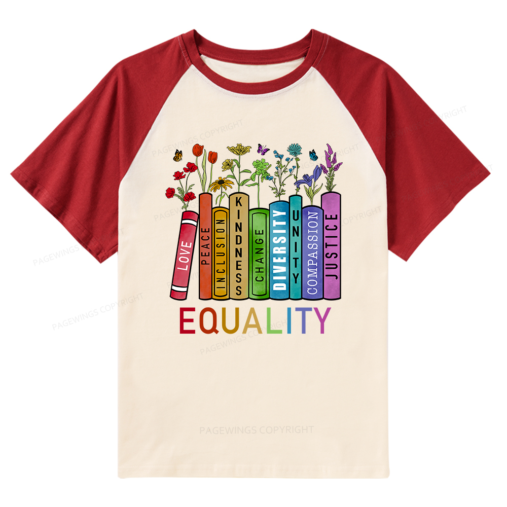 Pagewings Equal Rights Shirt Raglan T-shirt