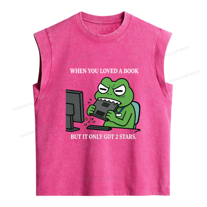 Pagewing When You Loved A Book But It Only Got 2 Stars. Women's Washed Tank Top