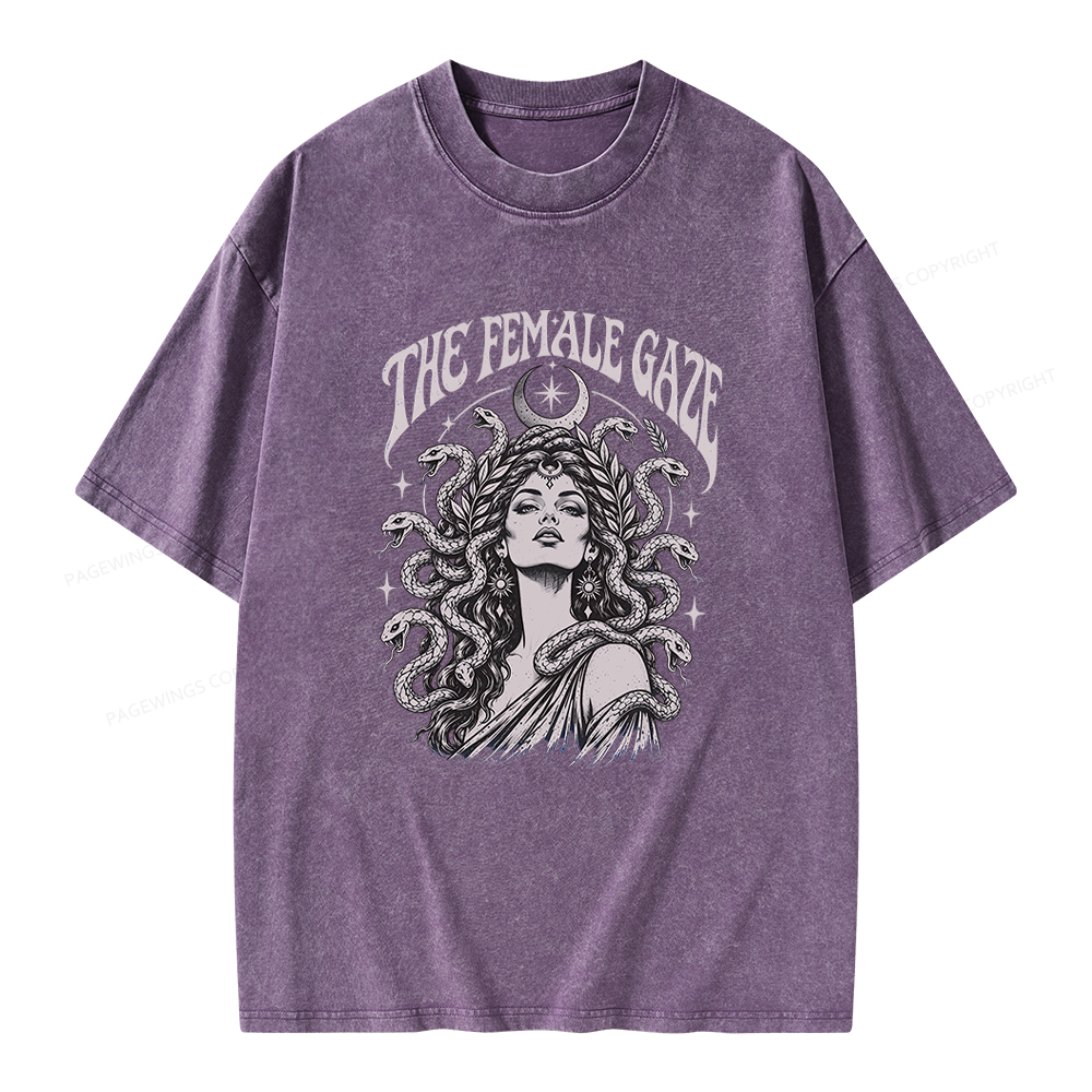 Pagewings The Female Gaze Unisex Washed T-shirt