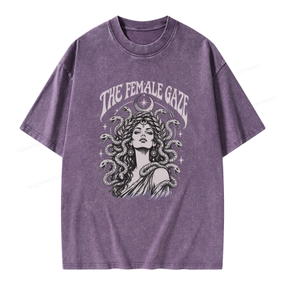 Pagewings The Female Gaze Unisex Washed T-shirt
