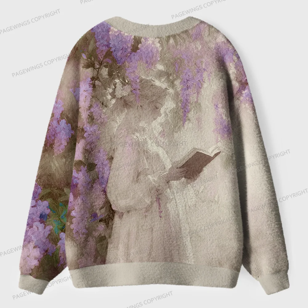 Pagewings Book Girl Unisex Ugly Cardigan Sweaters