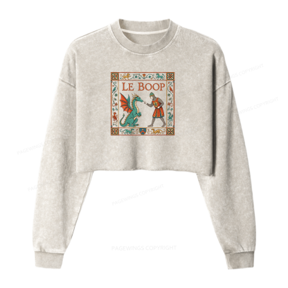 Pagewings Le Boop Washed Crop Sweatshirt