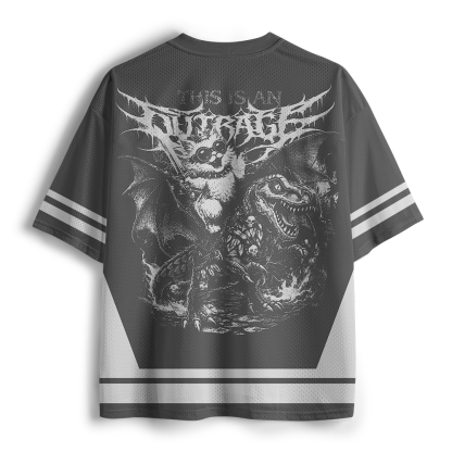 Pagewings This Is An Outrage Unisex Mesh Jersey