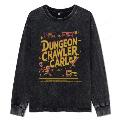 Pagewings Book New Achievement Unisex Washed Long Sleeve T-shirt