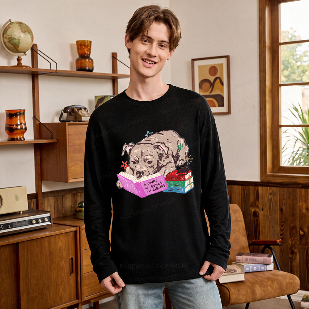 Pagewings Fantasy Reader Unisex Lightweight Long Sleeve T-Shirt