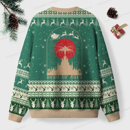 Pagewings Hero Of Ages Unisex Ugly Knit Sweatshirt