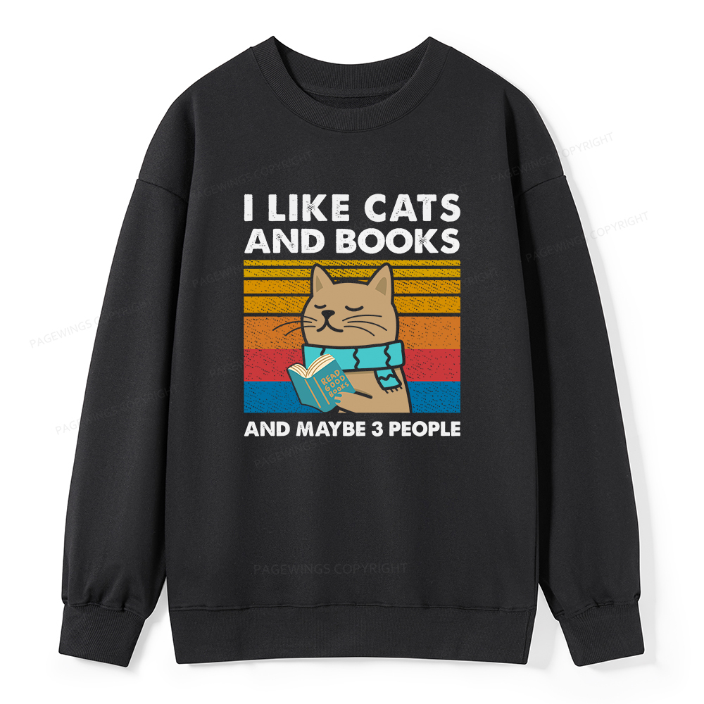 Pagewings Like Book And Maybe 3 People Unisex Classic Sweatshirt