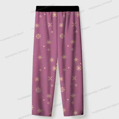 Pagewings Just a Cat Loving Book  Unisex Flannel Pajama Set