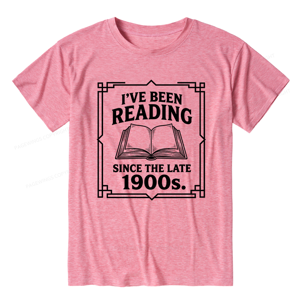 Pagewings I’ve Been Reading Since The Late 1900s Unisex Heather T-Shirt