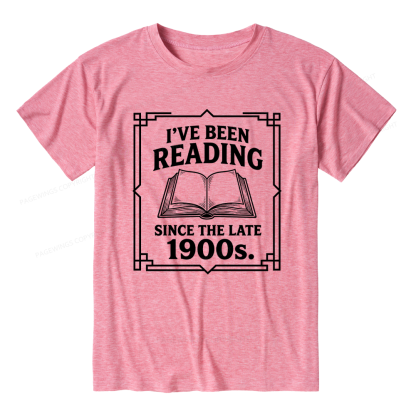 Pagewings I’ve Been Reading Since The Late 1900s Unisex Heather T-Shirt