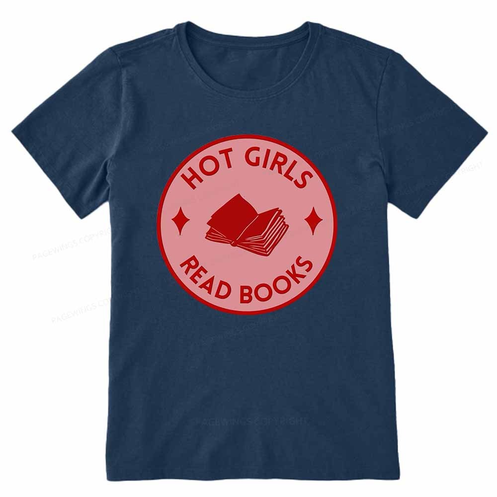 Pagewings Hot Girls Read Books Unisex Classic T-shirt