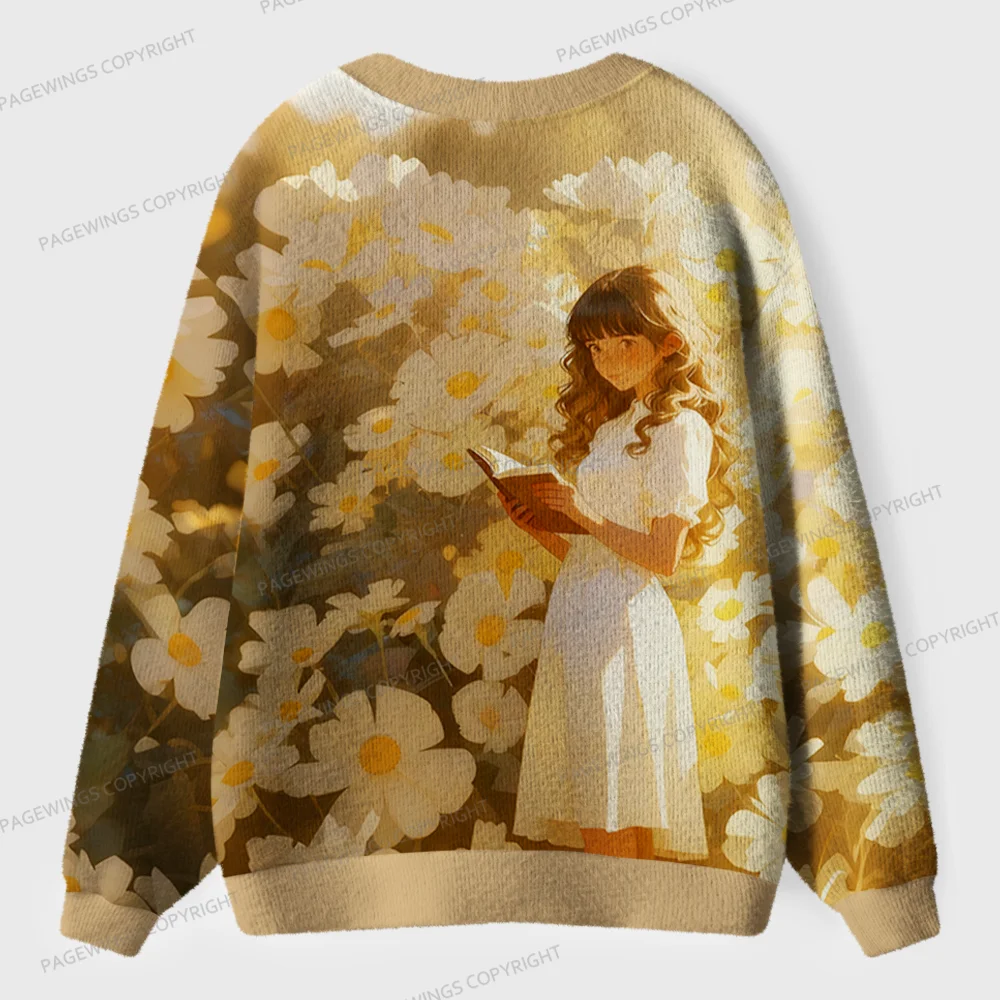 Pagewings The Life of a Book Girl Unisex Ugly Cardigan Sweaters
