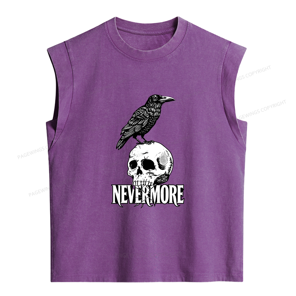 Pagewings Nevermore Women's Washed Tank Top