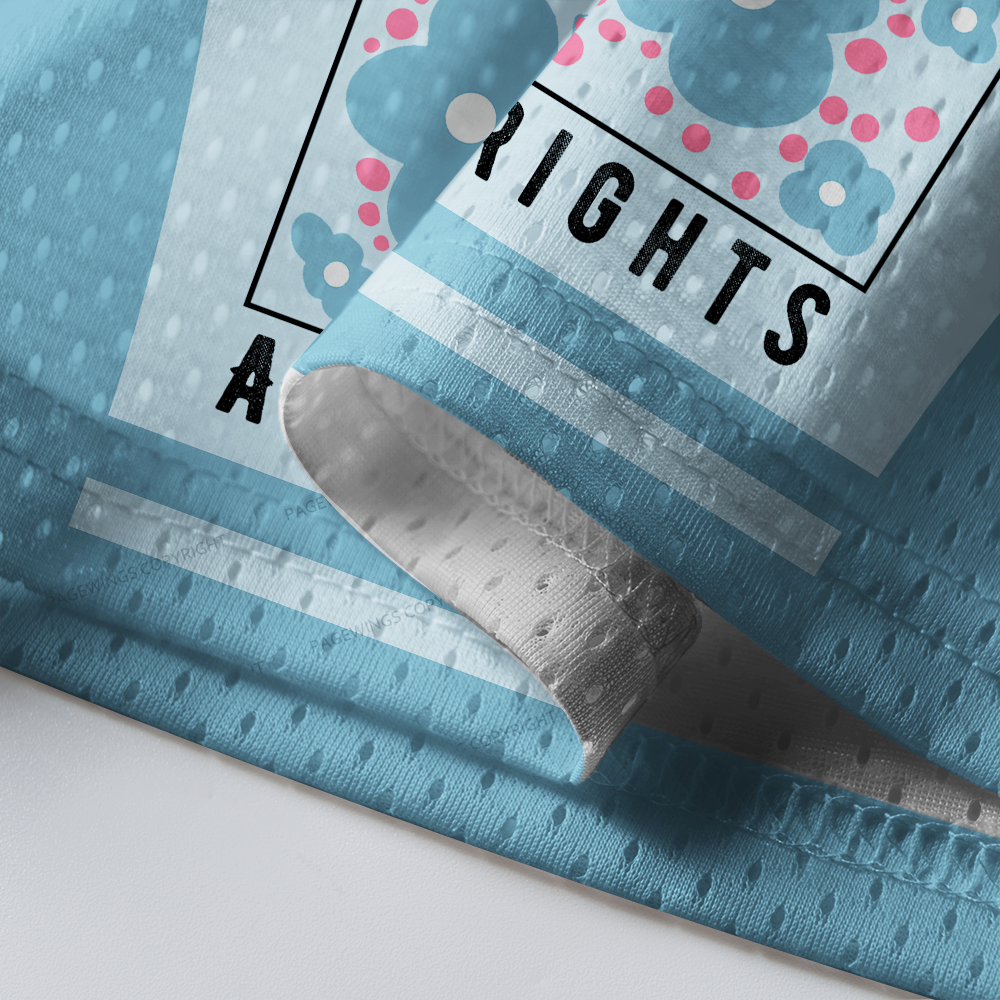 Pagewings Trans Rights Are Human Rights Unisex Mesh Jersey