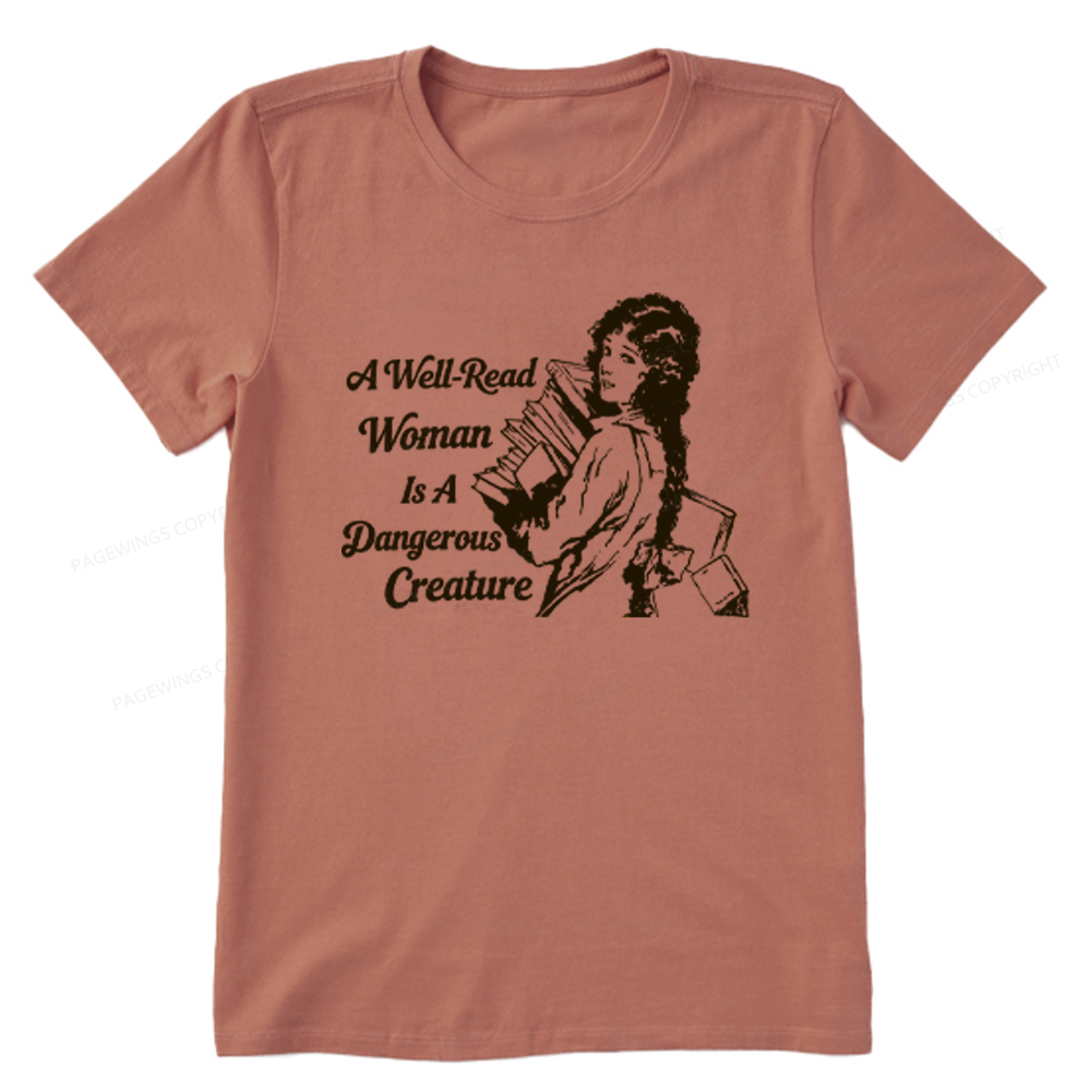 Pagewings A Well-Read Woman Is A Dangerous Creature Unisex Classic T-shirt