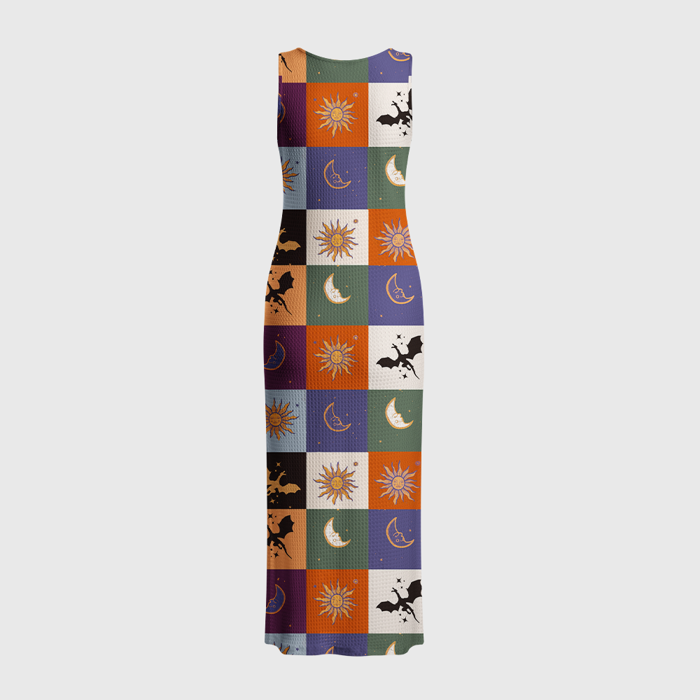 Pagewings Fantasy Book Lover Crochet Maxi Dress
