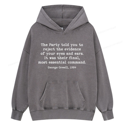 Pagewing It Was Their Final Most Essential Command Unisex Washed Hoodie