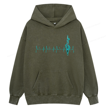 Pagewings Ten Heartbeats Stormlight Unisex Washed Hoodie