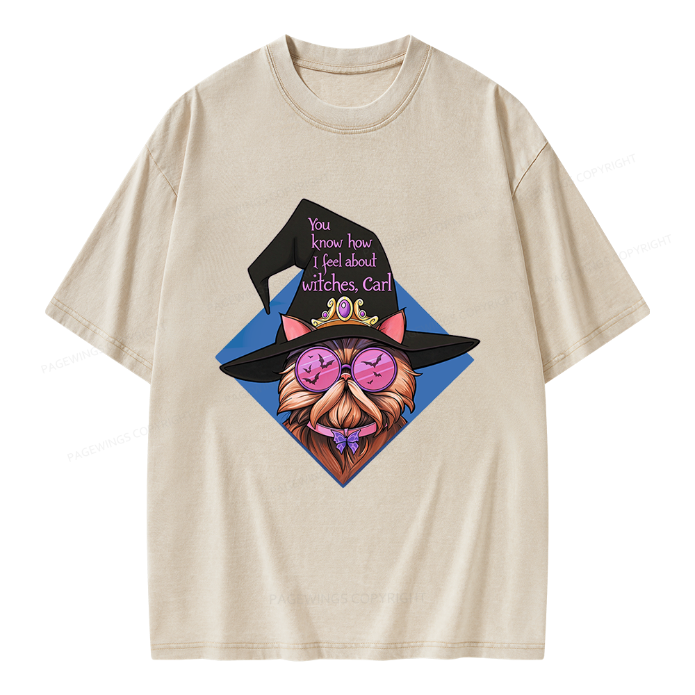 Pagewings You Know How I feel About Unisex Washed T-shirt