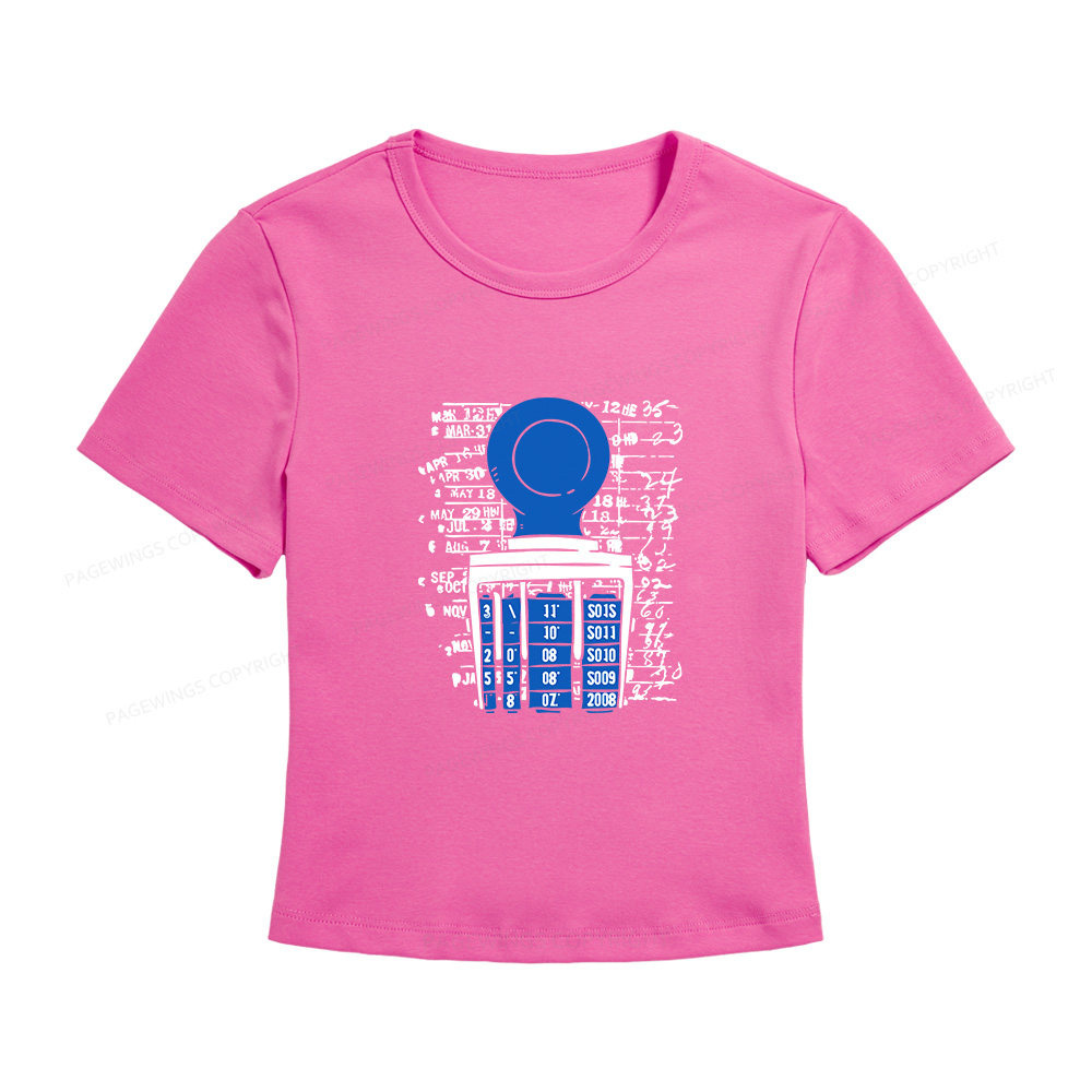 Pagewings Books Library Stamp Women's Baby Tee