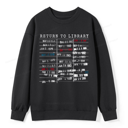 Pagewing Return To Library Unisex Classic Sweatshirt