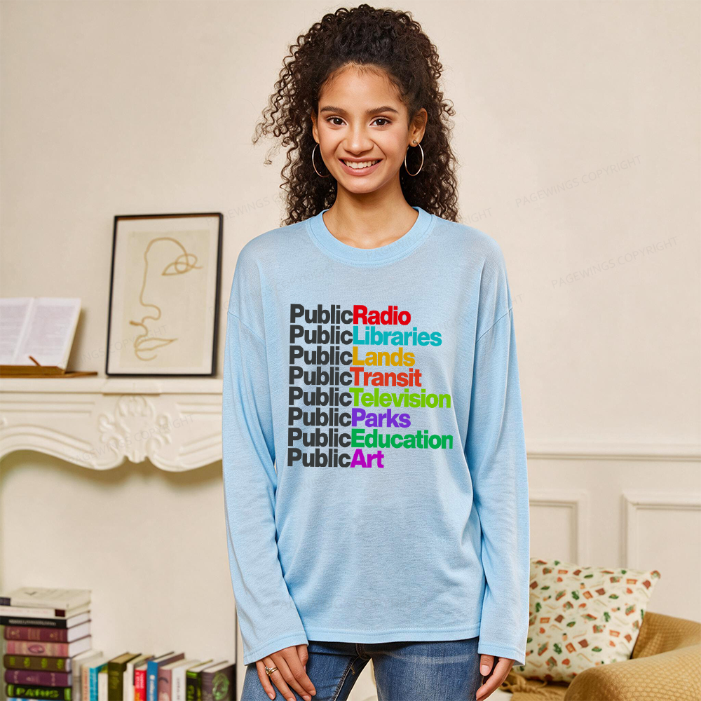 Pagewings Public Libraries Unisex Lightweight Long Sleeve T-Shirt