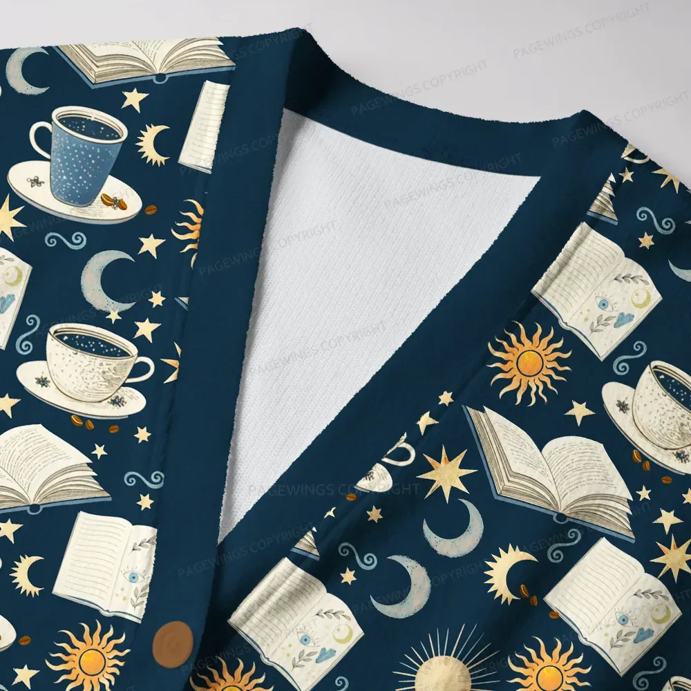 Pagewings Cozy Reading Unisex Ugly Cardigan Sweaters