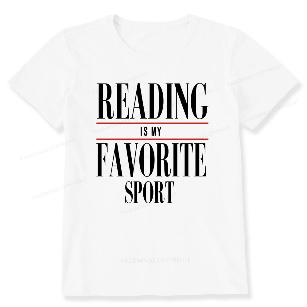 Pagewings Reading Is My Favorite Sport Unisex Classic T-shirt