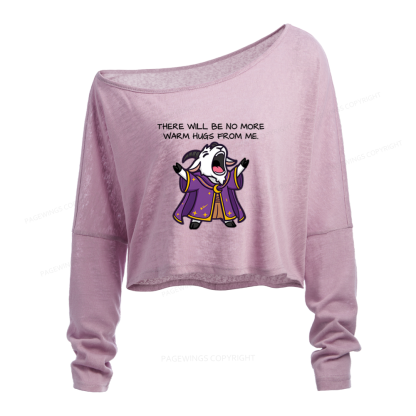 Pagewings Sci Fi Bookish Slouchy Long Sleeve Off Shoulder T-shirt