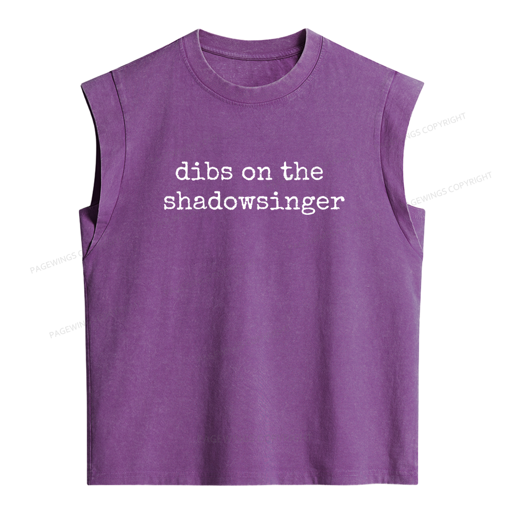 Pagewings  Dibs on The Shadowsinger Women's Washed Tank Top