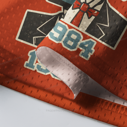 Pagewings Make Orwell Fiction Again 84 Unisex Mesh Jersey