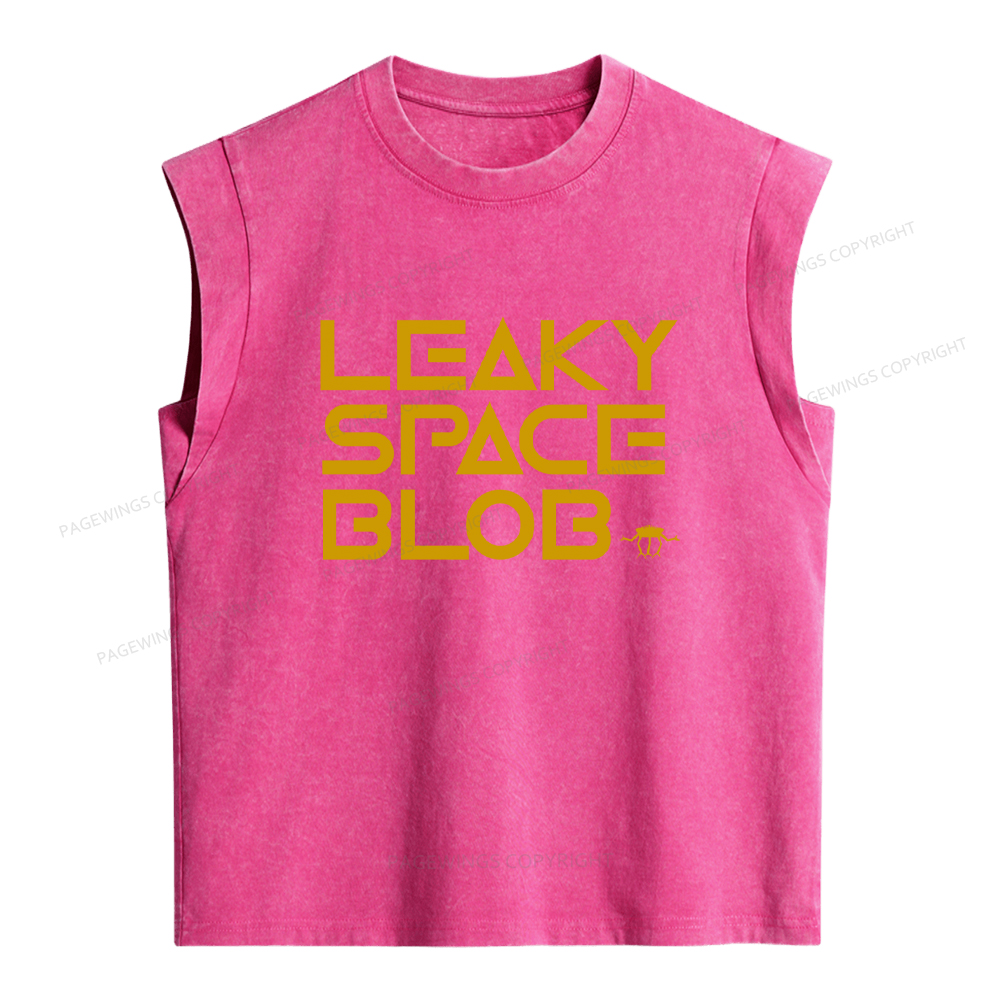 Pagewings Leaky Space Blob Women's Washed Tank Top