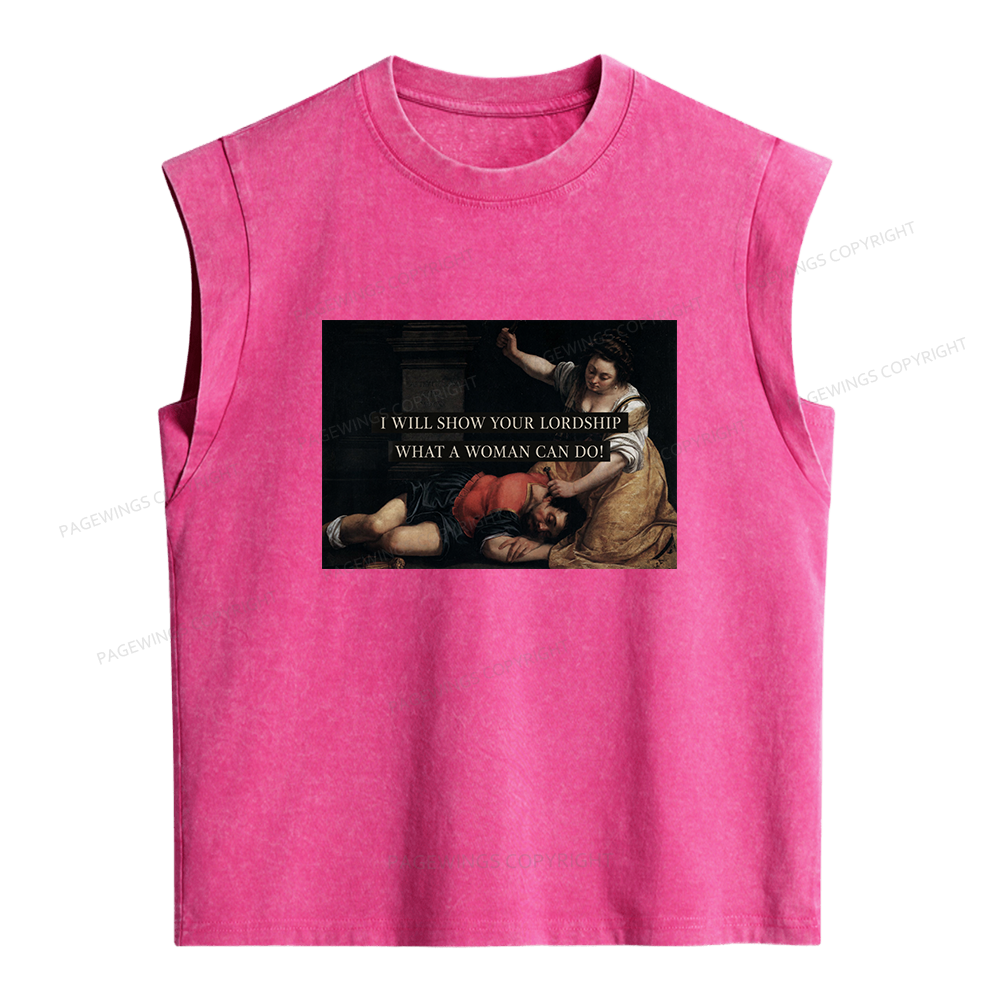 Pagewing I Will Show Your Lordship Women's Washed Tank Top