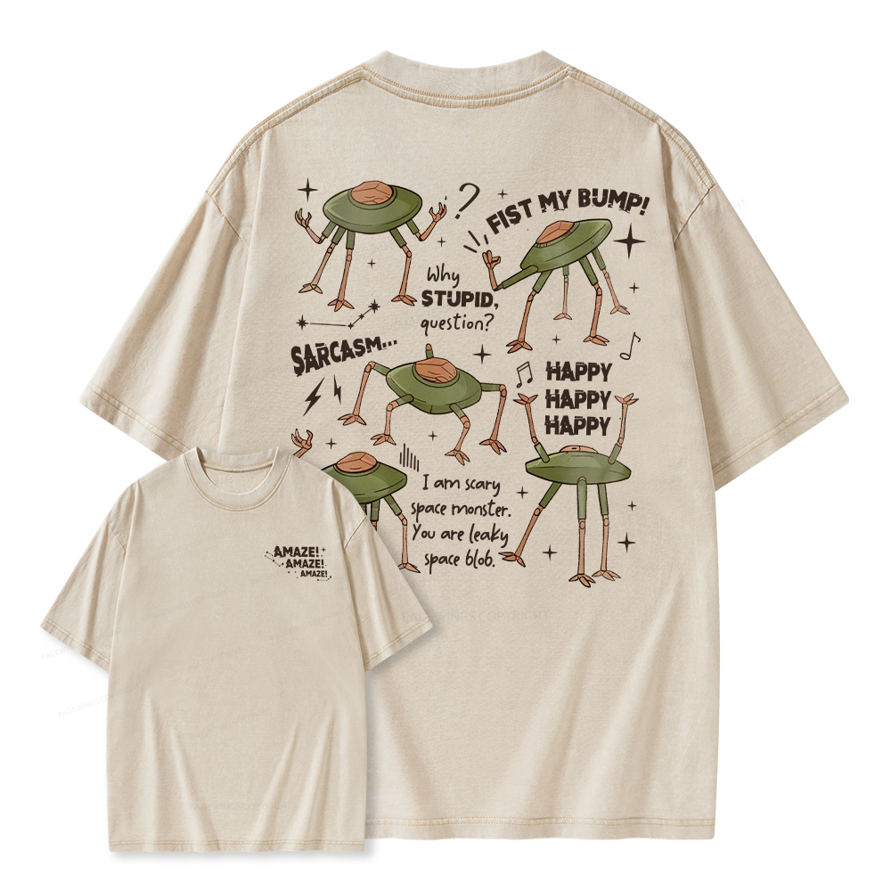 Pagewings Fantasy Bookish Rocky Amaze Unisex Washed T-shirt