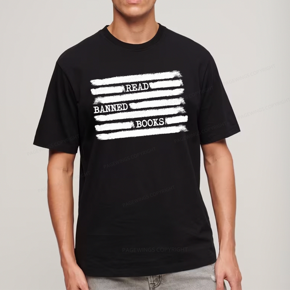 Pagewings Read Banned Books Bookworm Librarian Unisex Classic T-shirt