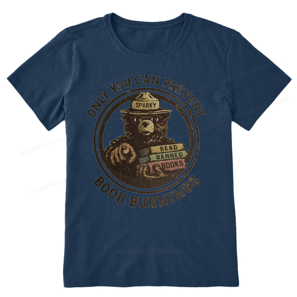 Pagewings Only You Can Prevent Book Burnings Unisex Classic T-shirt
